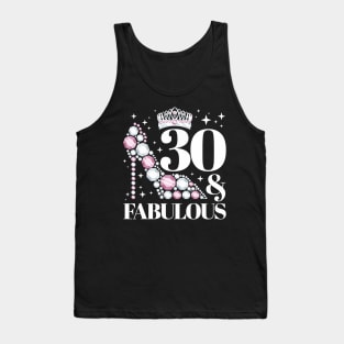 30 & Fabulous Crown Sparkle Tank Top